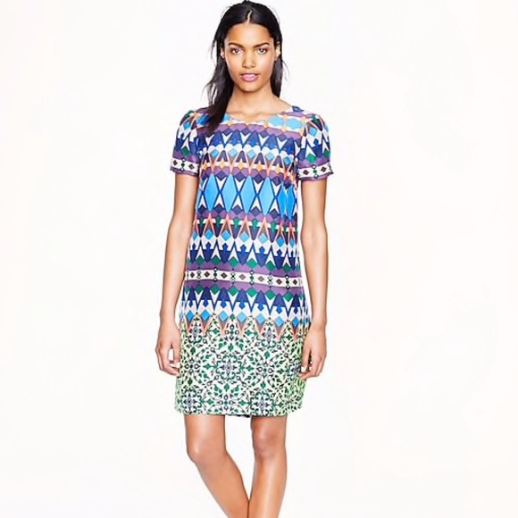 J. Crew Dresses & Skirts - J. Crew Gemstone Floral Silk Dress